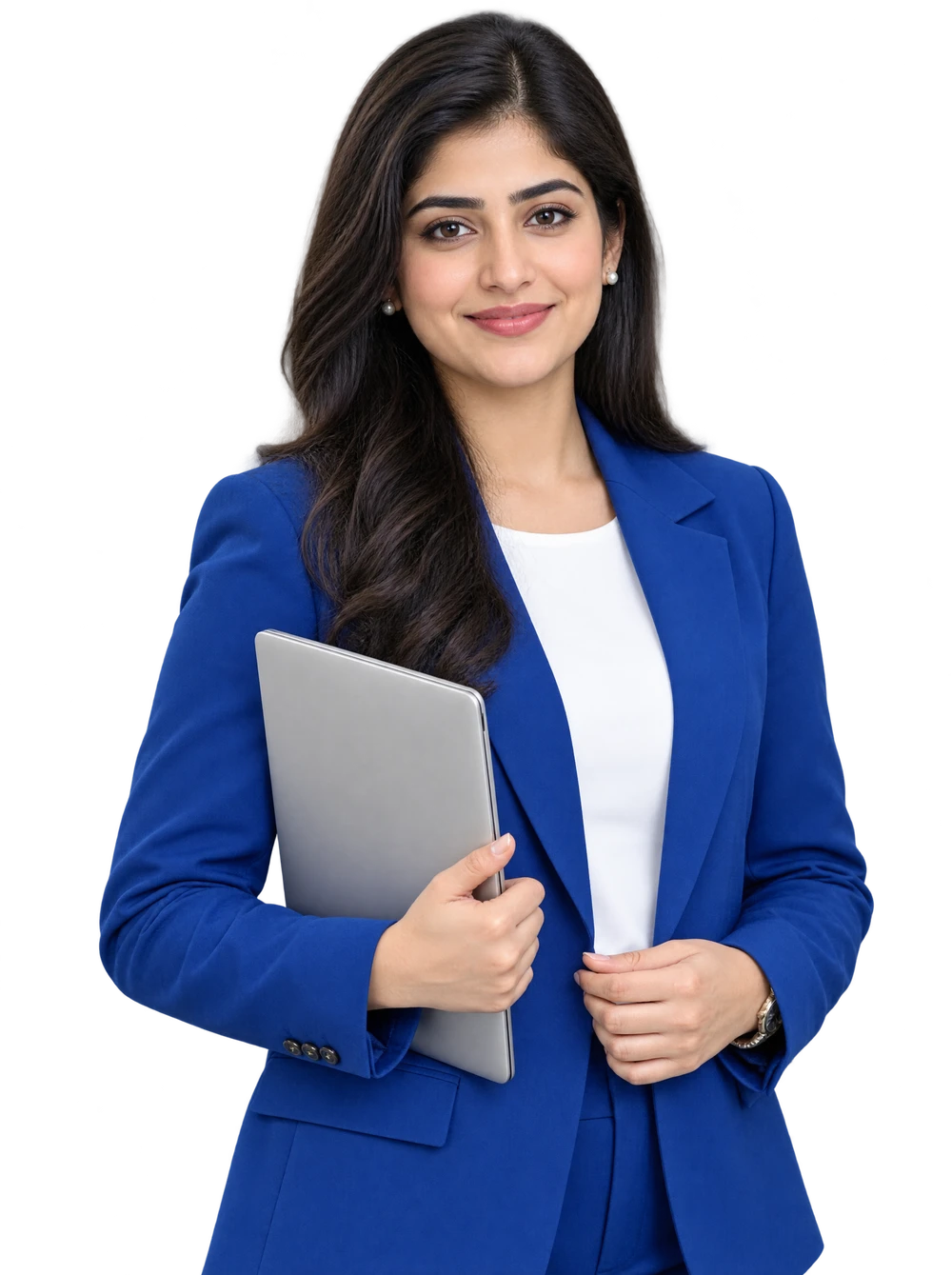 Recruitment professional with laptop